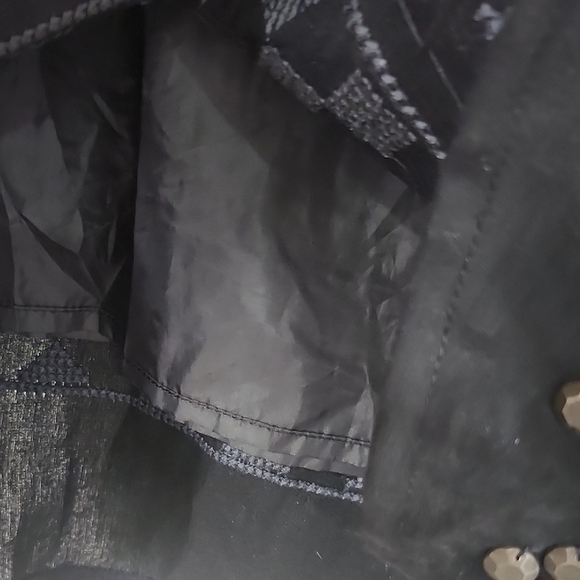 Monoreno Vtg Black and White Geometric Mini Dress - Picture 6 of 16